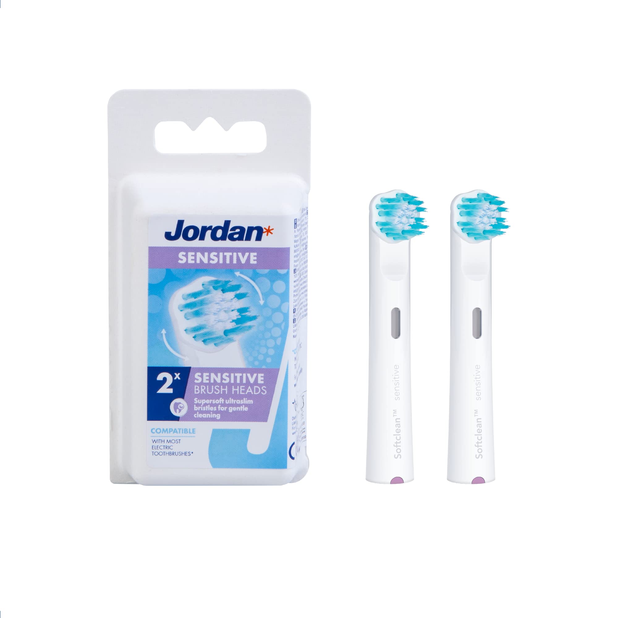 **Oral-B Compatible Electric Toothbrush Heads – 2 Pack | Sensitive & Gentle Cleaning with Oscillating-Rotating Technology | Perfect for Travel & Daily Oral Care**
