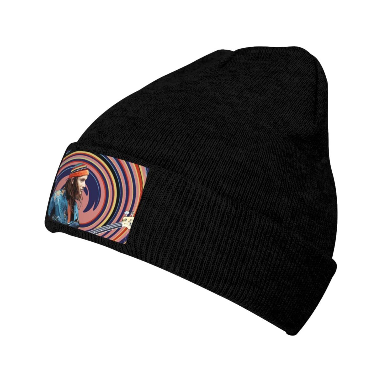 NarcNton Jaco Pastorius Beanie Hats for Men & Women - Winter Skull Cap, Thermal Knit Hat, Lightweight Toboggan Cap in Black - Perfect for Skiing, Snowboarding & Cold Weather Activities