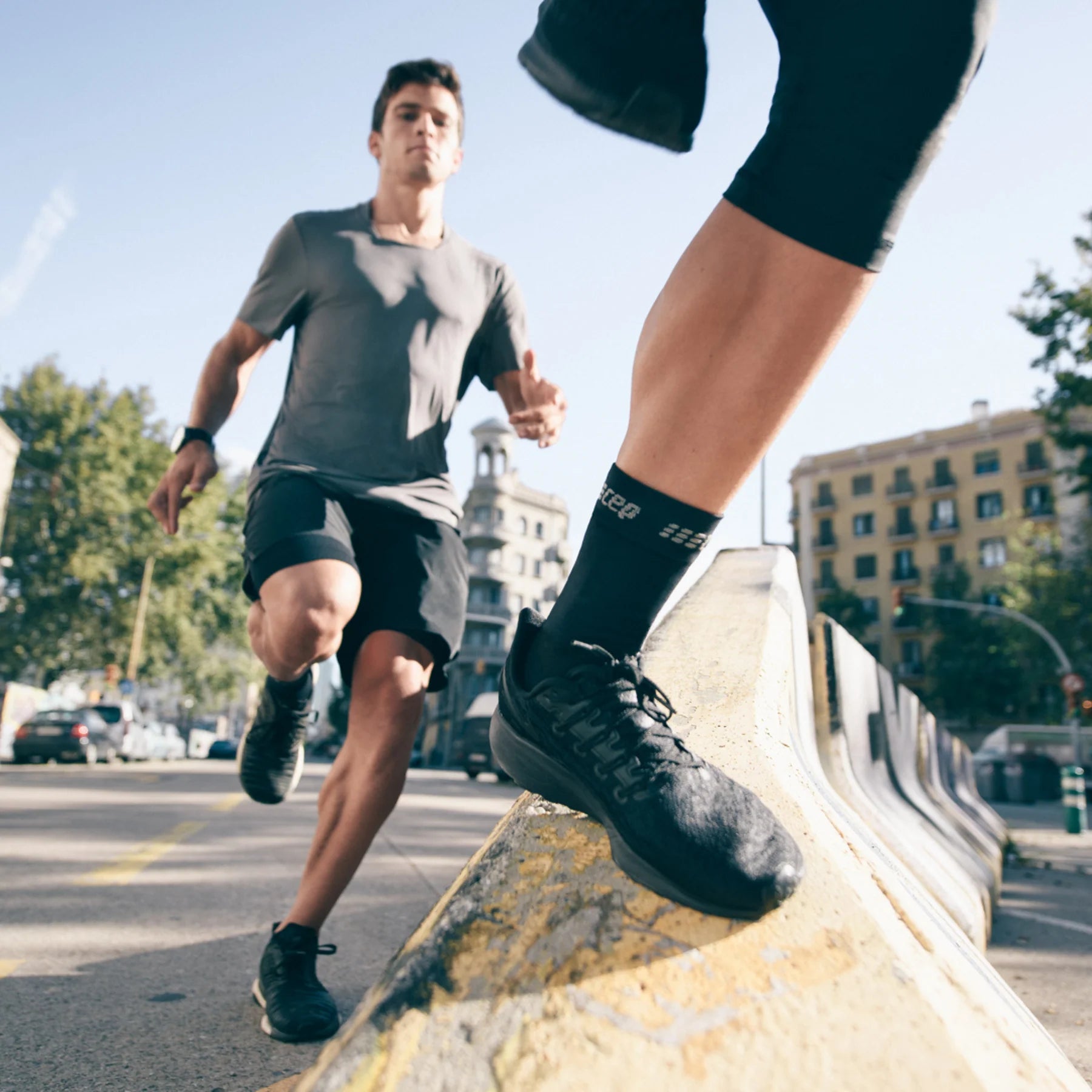 CEP Mid Support Compression Ankle Sleeve - Breathable & Stabilizing for Running, Basketball & Recovery - Ideal for Athletes with Ankle Pain or Weakness