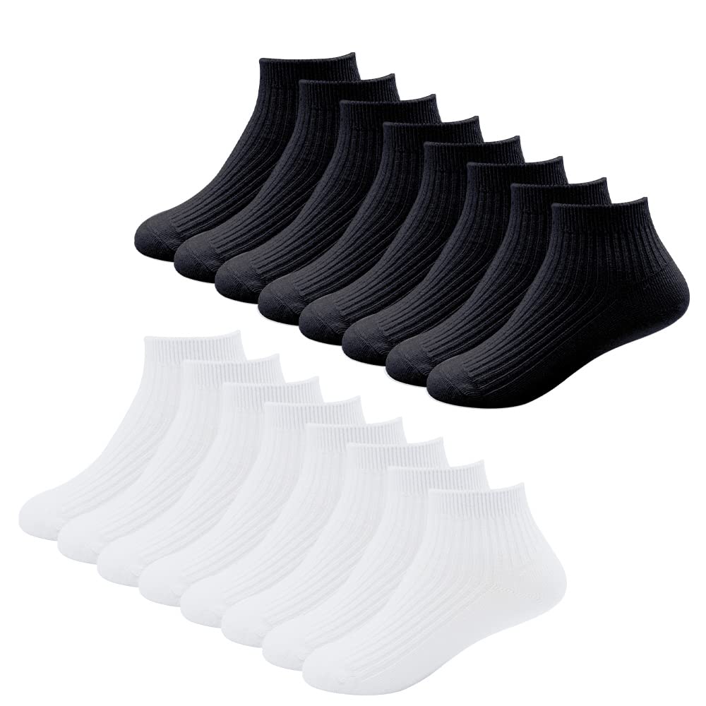 **Unisex Kids School Socks for Boys & Girls - Soft Cotton Crew Socks for Toddlers & Youth - Comfortable Dress Socks for Students & Daily Wear - Perfect for School, Sports & Casual Outfits**