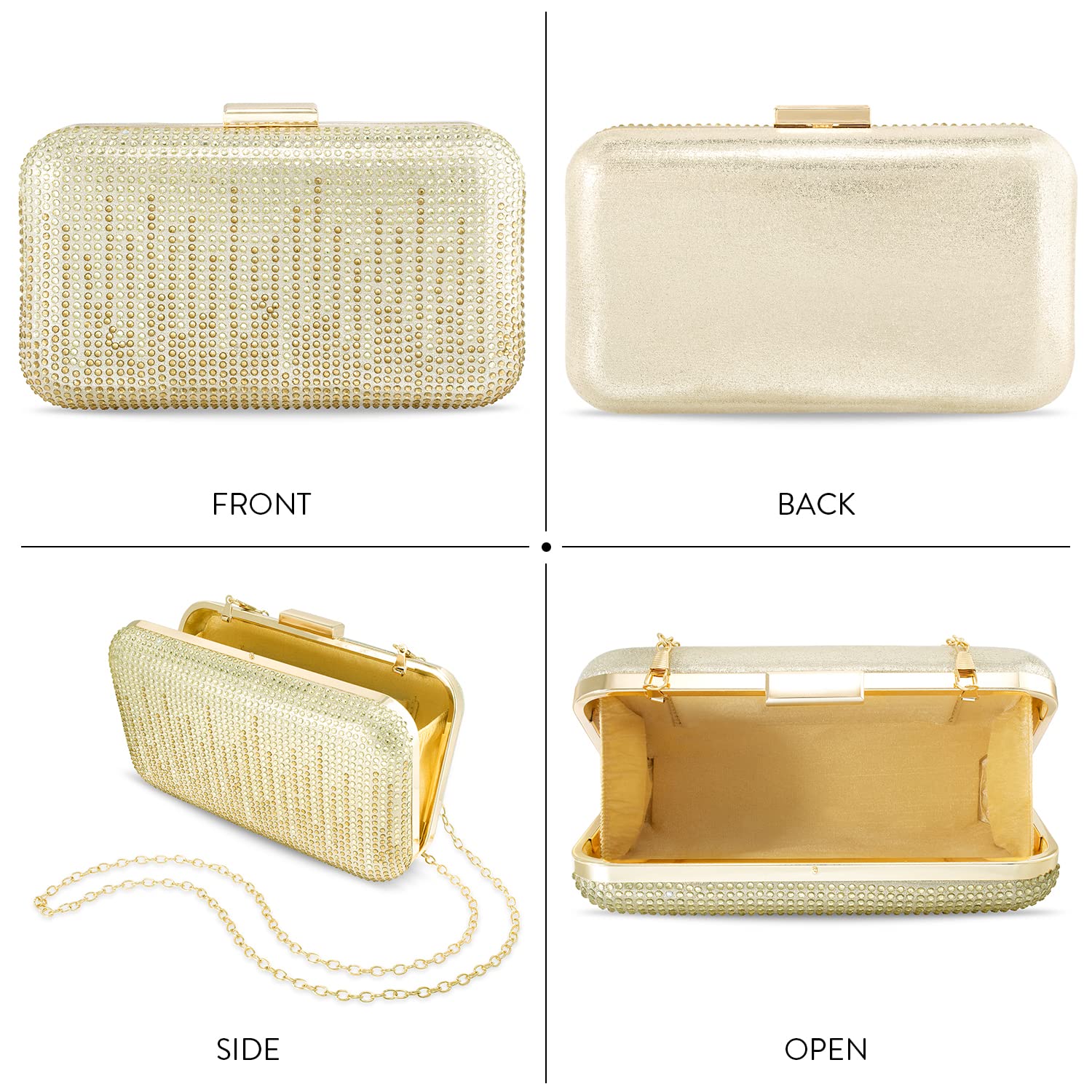 Elegant Handmade Wedding Clutch Purse for Women - Perfect for Evening Parties & Bridal Events
