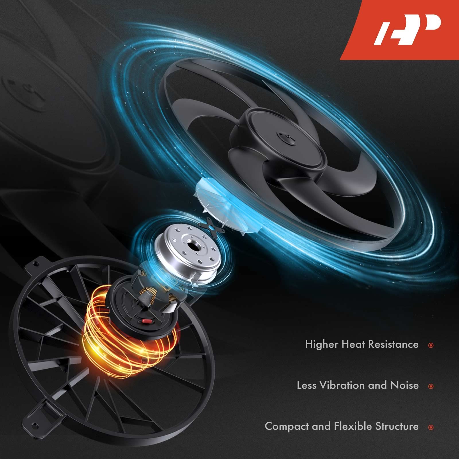 Premium Engine Radiator Cooling Fan Assembly for Mini Cooper 2007-2016, Countryman 2011-2016, Paceman 2013-2016 | High-Performance Cooling Solution for Hot Weather & Heavy Traffic Driving