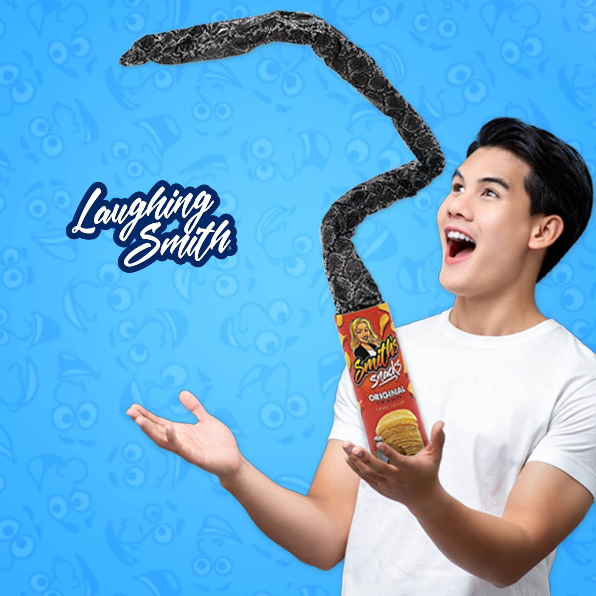 Smith's Snacks Potato Chip Snake Prank Can - Hilarious Fake Snake Surprise Gift for Teens & Adults (Ages 14+) - Perfect for April Fools' Day, Halloween Pranks & Office Jokes