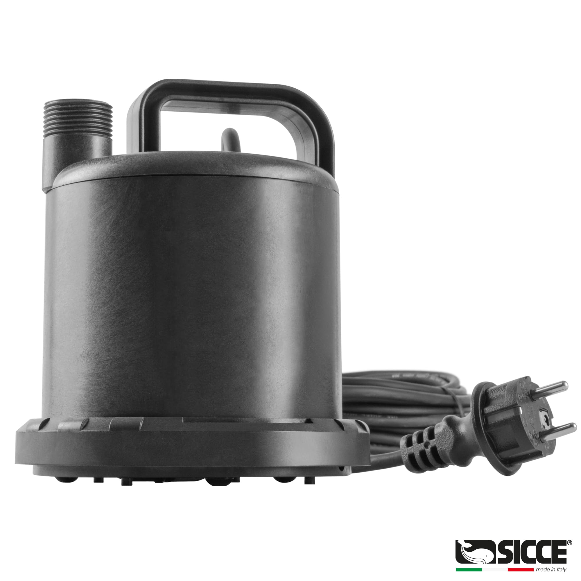 SICCE Ultra Zero 793 GPH Multi-Purpose Water Pump - Quiet Durable Aquarium, Fish Tank, Fountain, Pond, Hydroponics, Terrarium Pump - Garden Hose Connection with Portable Handle - Freshwater & Saltwater Safe - Ideal for Indoor/Outdoor Water Features, Hydroponic Systems, and Aquatic Habitats