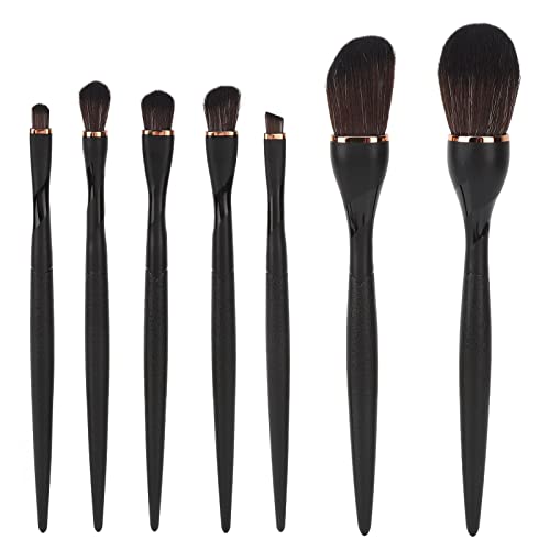 7-Piece Professional Makeup Brush Set - Soft Powder, Eyeshadow, Concealer Brushes for Women & Girls | Perfect for Home, Travel & Outdoor Use