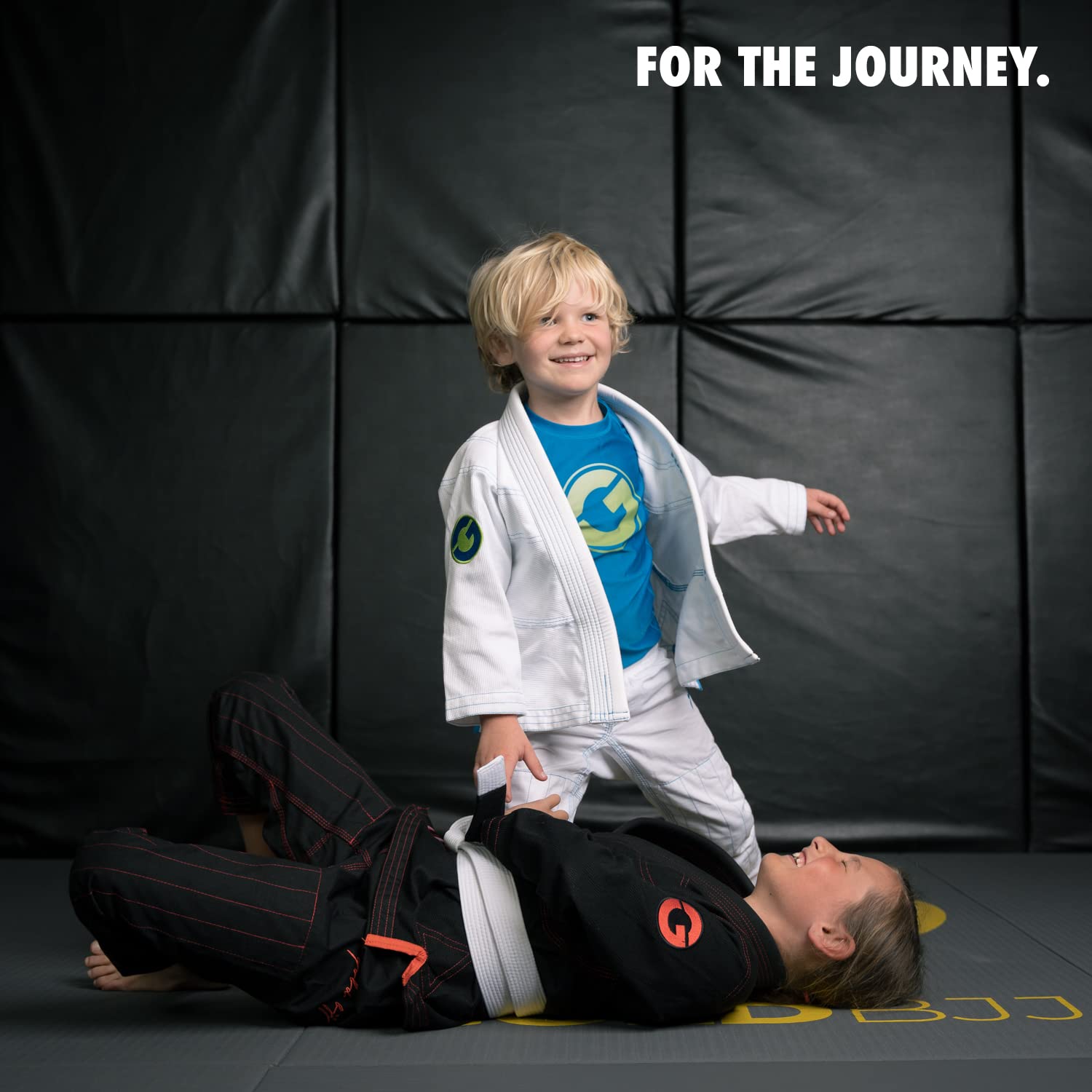 Lightweight Gold BJJ Kids Jiu Jitsu Gi with White Belt - Aeroweave Youth BJJ Uniform for Boys & Girls | Perfect for Training, Competitions & Martial Arts Classes
