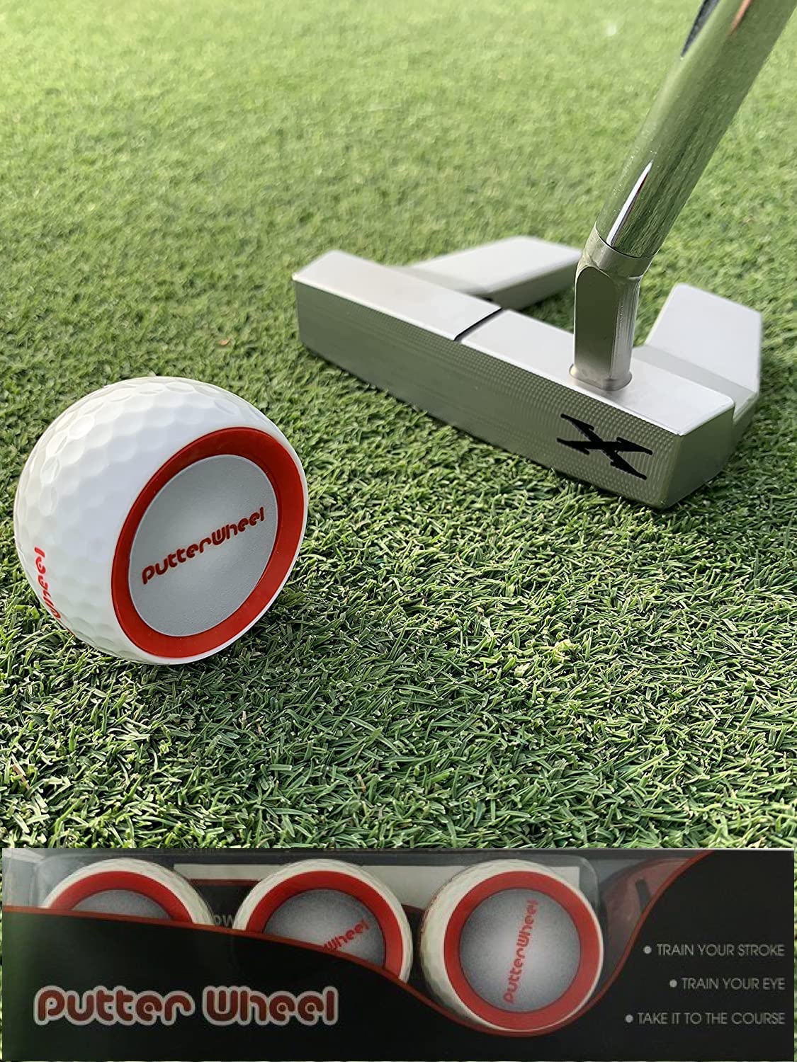 Premium Golf Ball Putting Training Aid (3 Pack) – Improve Putting Accuracy & Consistency – Golf Practice System for Greens & Mats – Instant Feedback Trainer – Perfect for Indoor & Outdoor Golf Training