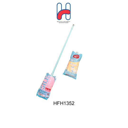 Premium Microfiber Mop with Extendable Stick & Refillable Head - Heavy Duty Floor Cleaning for Hardwood, Tile & Laminate - Ideal for Home, Kitchen & Office Use