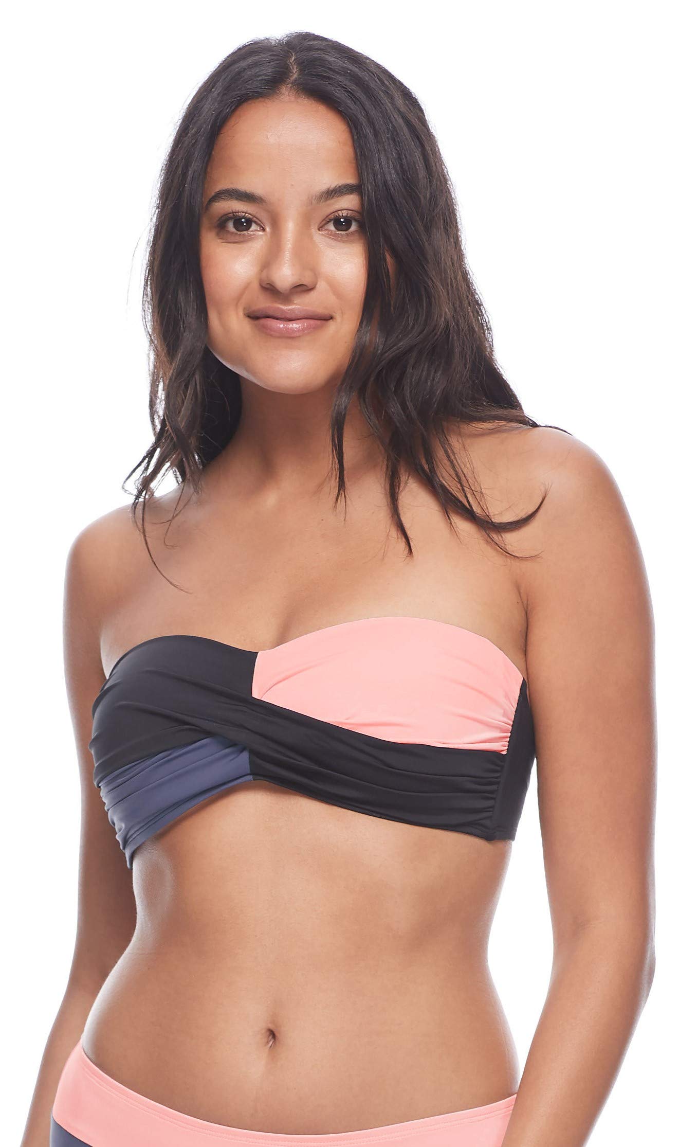 Skye Women's Emma Bandeau Bikini Top - Twist Front Detail Swimwear for Women | Beach Vacation, Pool Party & Summer Fashion