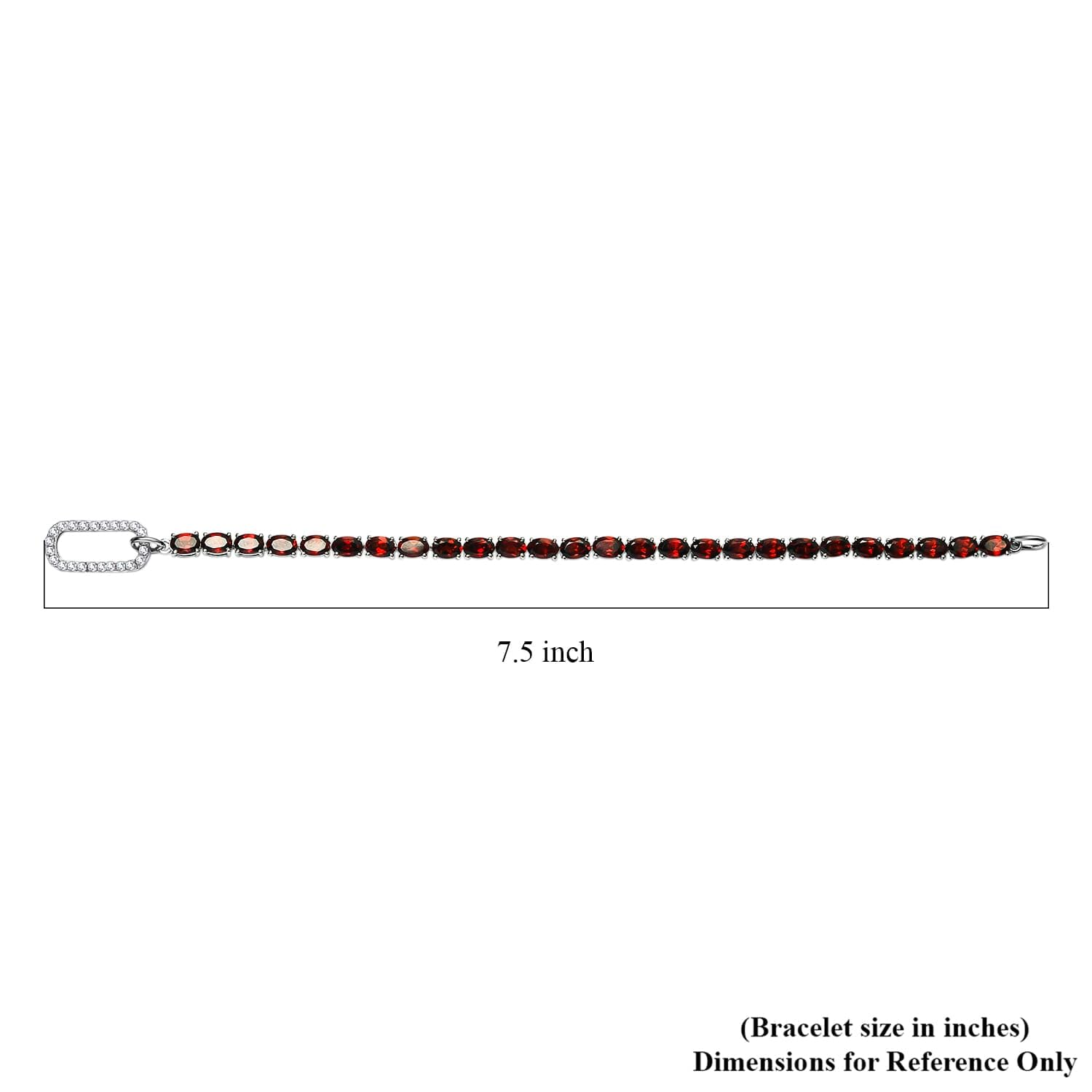 925 Sterling Silver Platinum Plated Tennis Bracelet with Charm Enhancer Lock - Elegant Women's Jewelry for Birthday, Anniversary & Special Occasions - Adjustable Size 25