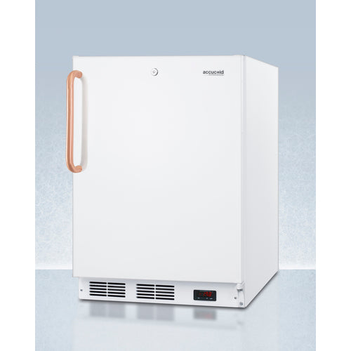 Accucold 24-Inch Wide Built-In All Freezer with Antimicrobial Pure Copper Handle - ADA Compliant Commercial Freezer VT65MLBITBCADA for Restaurants, Grocery Stores & Home Use