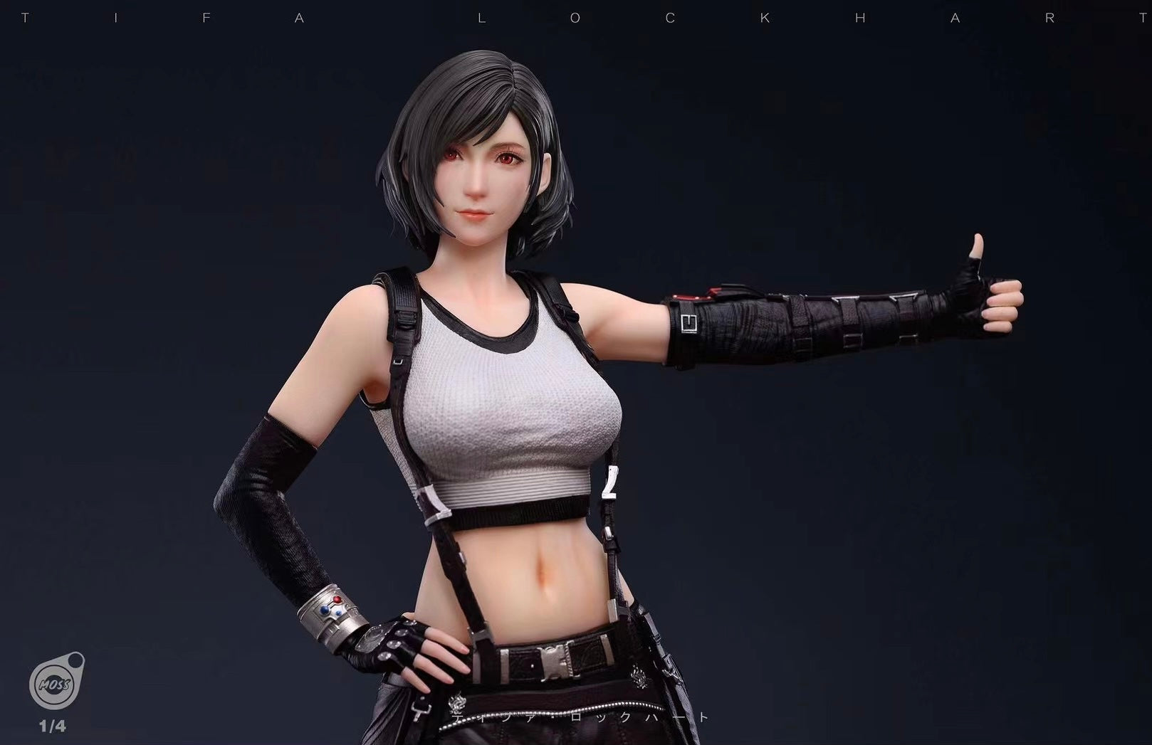 MOSS Studio Tifa Lockhart Action Figure - Final Fantasy VII Remake Collectible for Gamers & Anime Fans | Perfect for Display, Cosplay, and Gift Giving