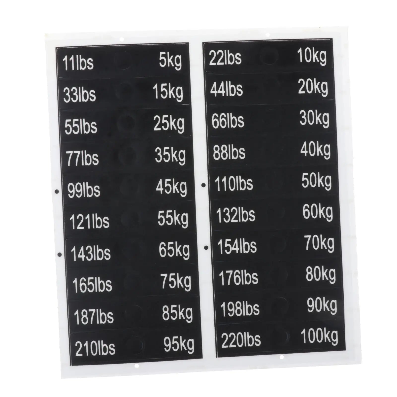 Gym Weight Stack Labels - Durable Weighted Block Stickers for Weight Identification | Workout Machine Accessories | Perfect for Home & Commercial Gyms