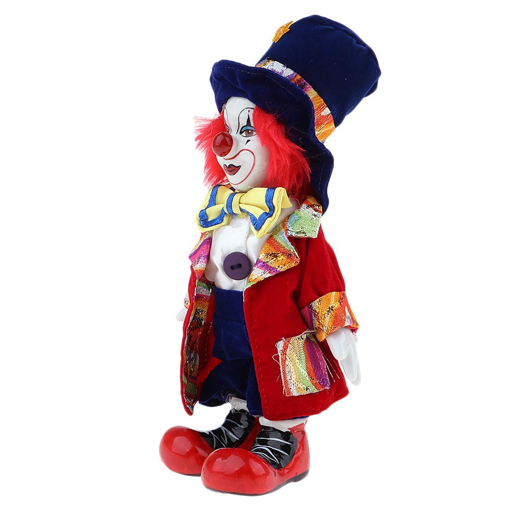 Clown Figurine Doll - Halloween Home Decor, Tabletop Ornament, Gift for Collectors & Party Lovers | Perfect for Halloween Parties, Themed Events & Home Display