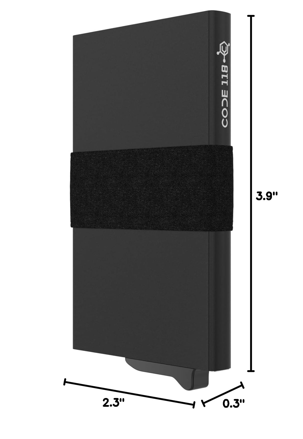 Premium CODE 118 Smart Wallet - RFID Blocking Automatic Wallet with 6061-T6 Aerospace Aluminum & Genuine 3K Carbon Fiber - Quick Access Trigger Mechanism - Perfect for Travel, Business & Everyday Carry (EDC)