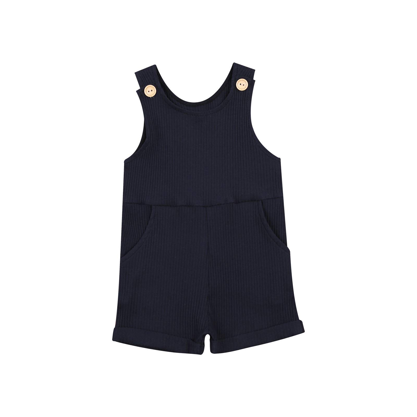 MLPEERW Newborn Baby Romper - Sleeveless Ribbed Jumpsuit for Boys & Girls | Soft Cotton Bodysuit | Summer Outfit for Infants 0-24 Months | Perfect for Playtime, Beach & Family Photos