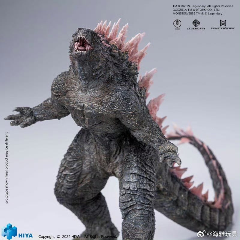 HIYA 7-inch 18cm Stylist Series Godzilla vs Kong The New Empire Godzilla Evolved Version PVC Action Figure - Collectible Movie Monster Toy for Display & Gifts