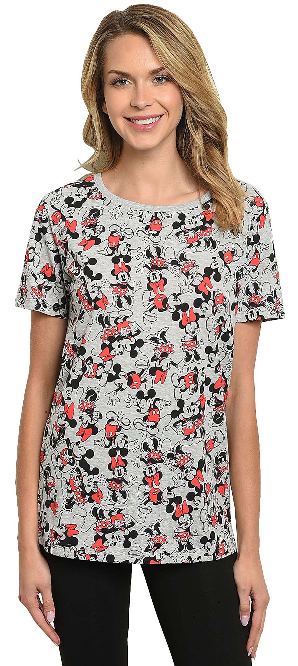 Disney Women's Plus Size T-Shirt with Minnie Mouse Print - Cute & Comfortable Graphic Tee for Casual Wear, Disneyland Trips & Mickey Mouse Fan Gifts