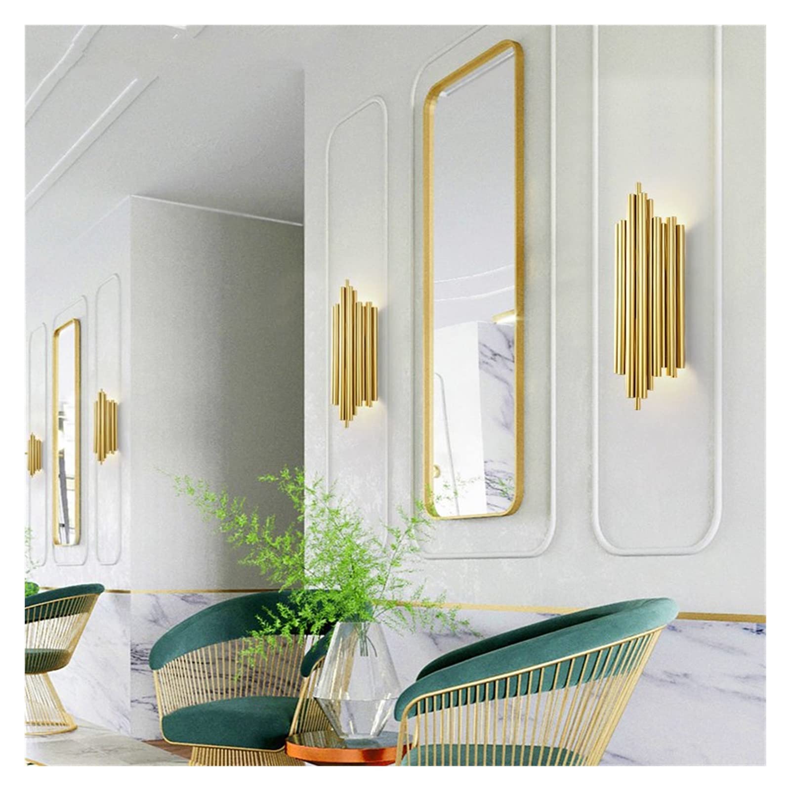 Luxury LED Wall Lamp - Crystal Gold Modern Art Deco Light for Living Room, Bedside, Corridor, Hotel, Stairs & Bathroom - Energy Efficient & Stylish Home Decor Lighting