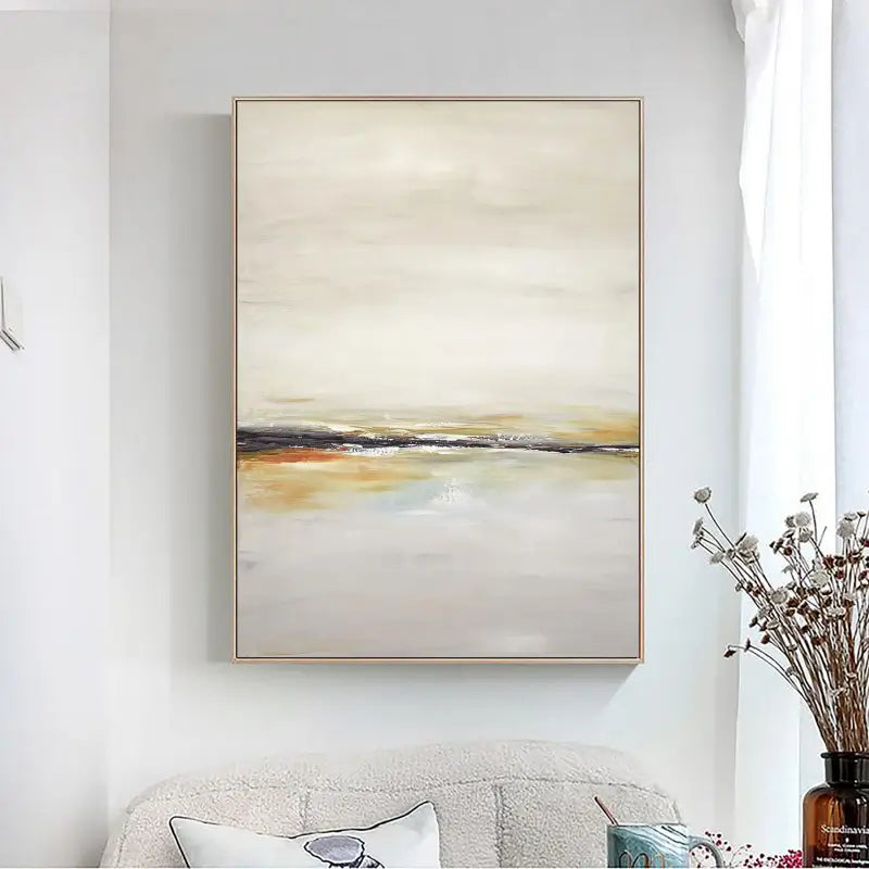 Abstract Painting #AB 016 - Modern Wall Art for Living Room, Bedroom & Office Decor - Handmade Canvas Artwork