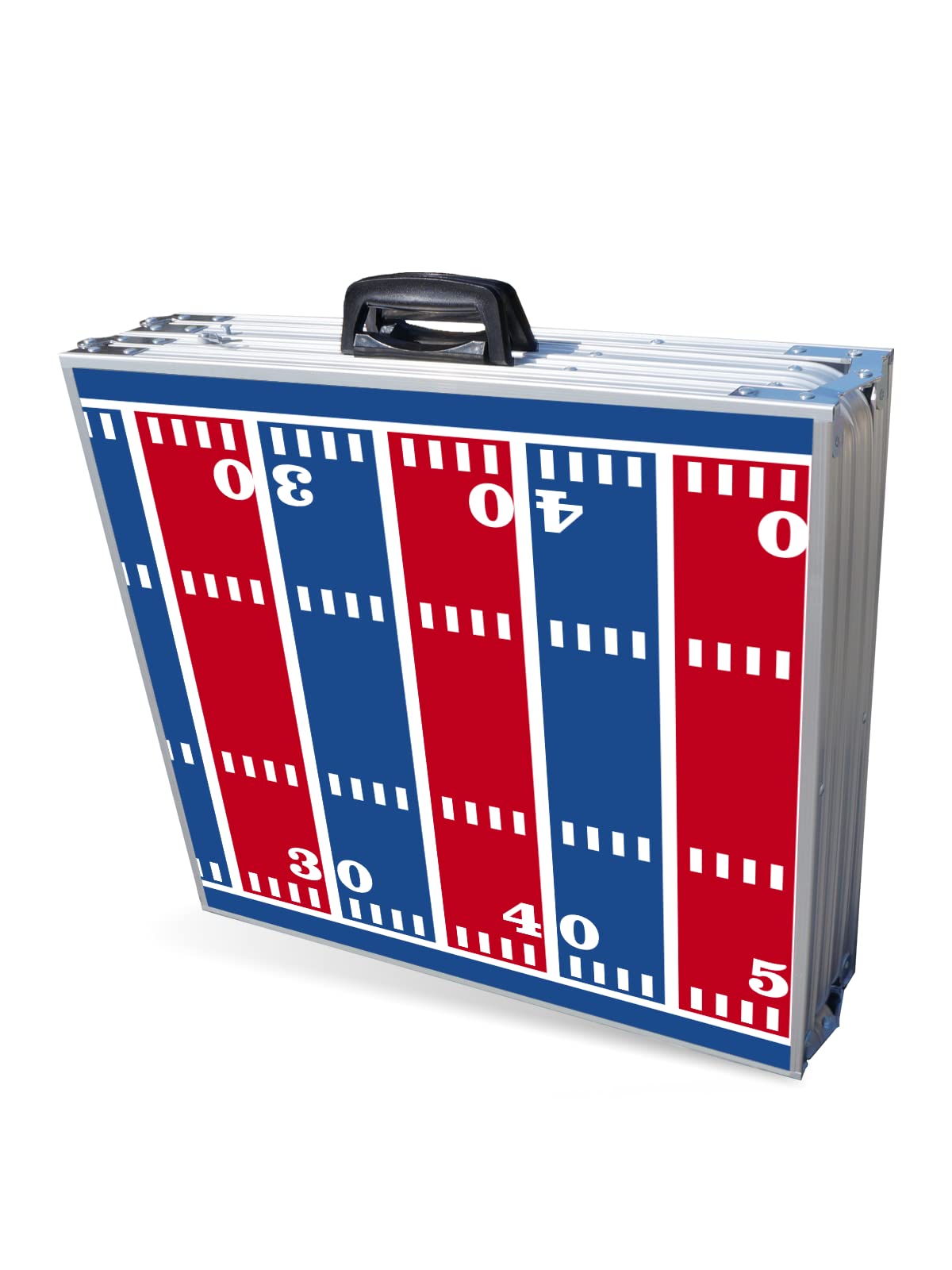 8-Foot Folding Portable Beer Pong Table with LED Lights & Cup Holders - Buffalo Bills Football Field Design for Parties, Tailgating & Backyard Games (Multiple Models Available)