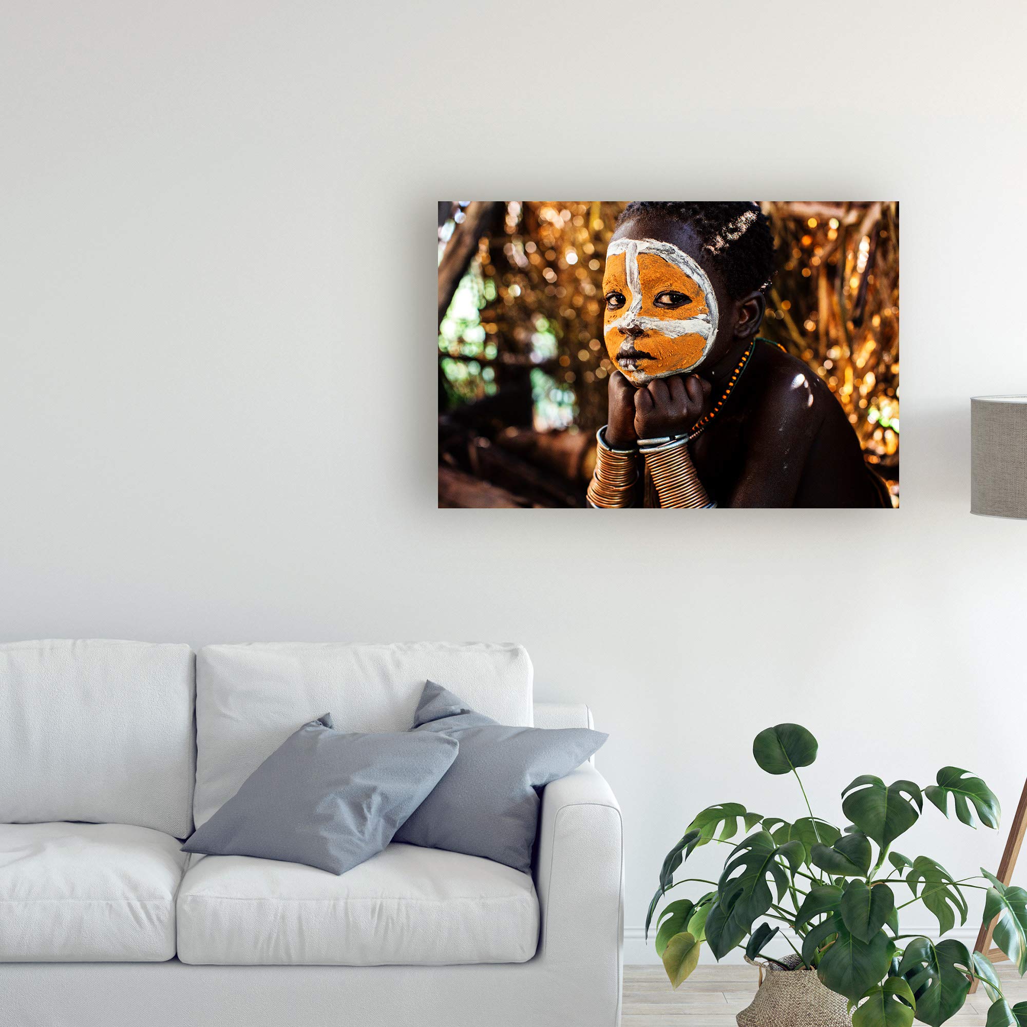 Trademark Fine Art Suri Boy by Vedran Vidak - 30x47 Inches Canvas Wall Art - Perfect for Living Room, Bedroom & Office Decor
