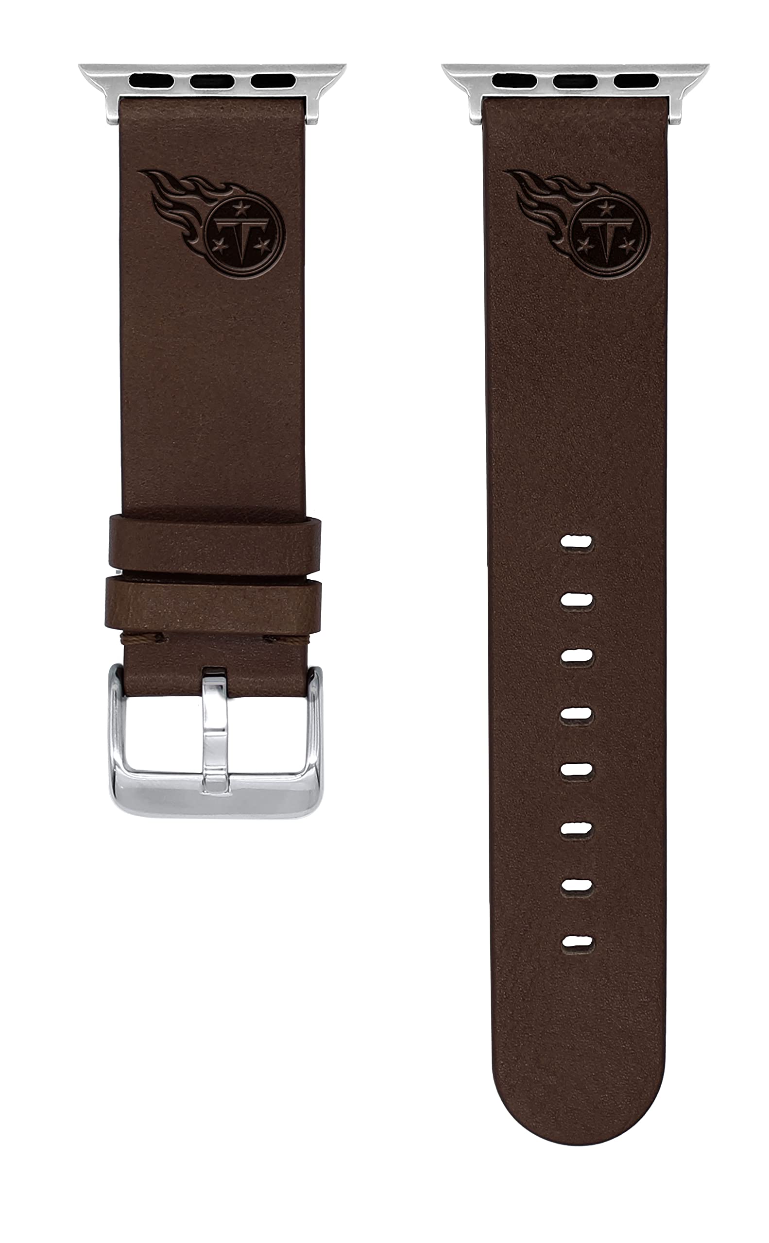 Tennessee Titans Genuine Leather Apple Watch Band - Compatible with All Apple Watch Models - Perfect for Game Day & Sports Fans