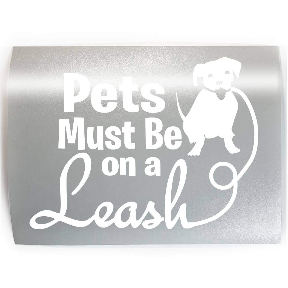 Custom Leash Required Pet Sign - Choose Color & Size - Durable Vinyl Decal Sticker for Commercial & Retail Spaces - Perfect for Dog Parks, Vet Clinics, and Pet-Friendly Businesses