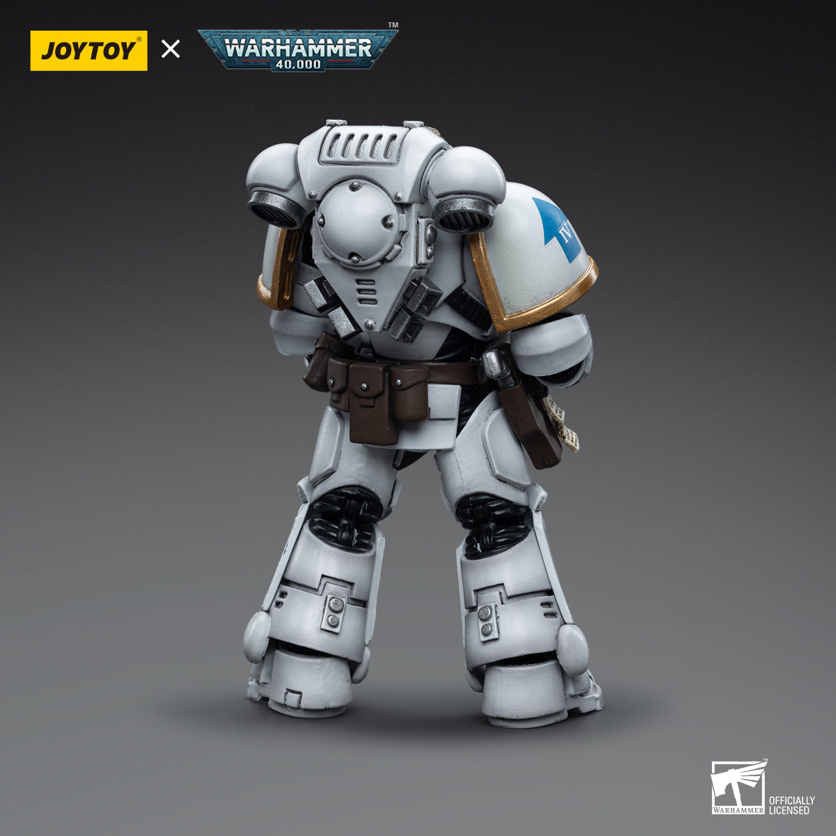 1/18 JOYTOY Warhammer 40K Space Marines White Consuls Intercessors Action Figure Set (3pcs) - Perfect for Collectors, Wargaming, and Tabletop Battles