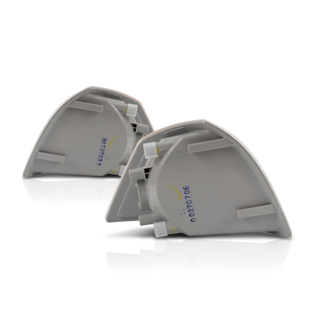 Jeep Compass Corner Lights 2007-2010 - Clear & Amber Lens Pair (Driver & Passenger Side) | CH2520144 + CH2521144 | 68000683AB + 68000682AB | Perfect for Parking & Turn Signal Enhancement
