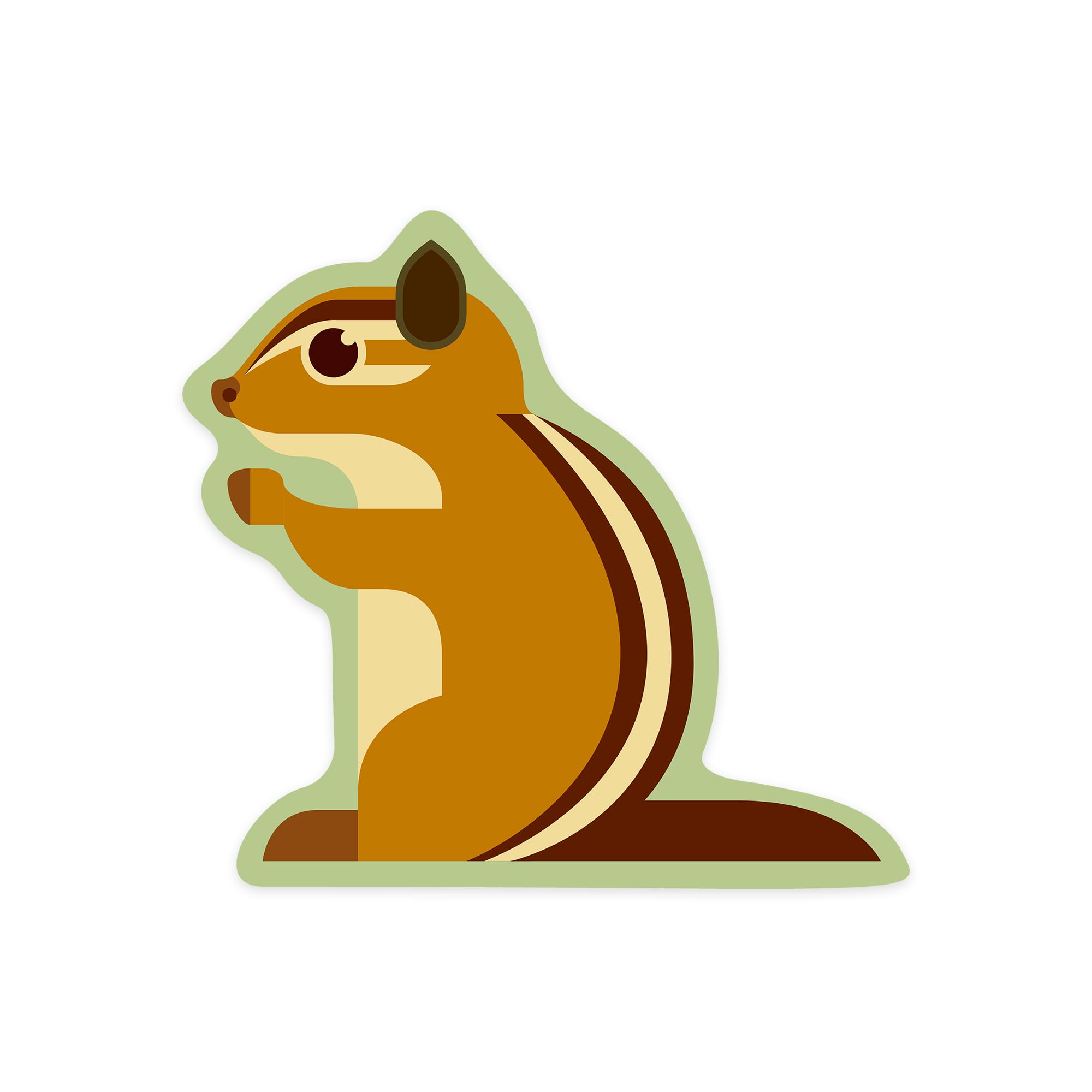Custom Die Cut Geometric Chipmunk Vinyl Stickers 1-3 Inch - Waterproof Decals for Cars, Water Bottles, Laptops & Coolers - Perfect for DIY Crafts, Scrapbooking & Personalizing Accessories