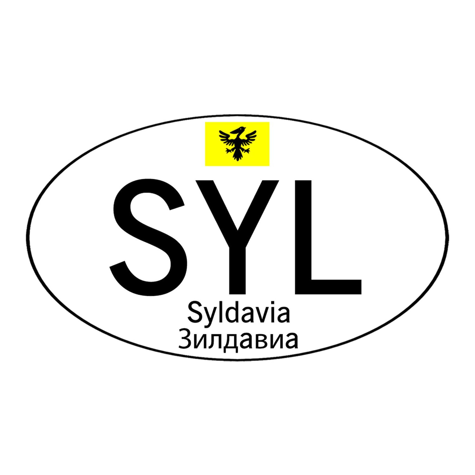 CafePress Car Code Syldavia White Oval Car Bumper Sticker - Funny Decal for Vehicles, Trucks & Laptops - Perfect for Travel Enthusiasts & Prank Gifts