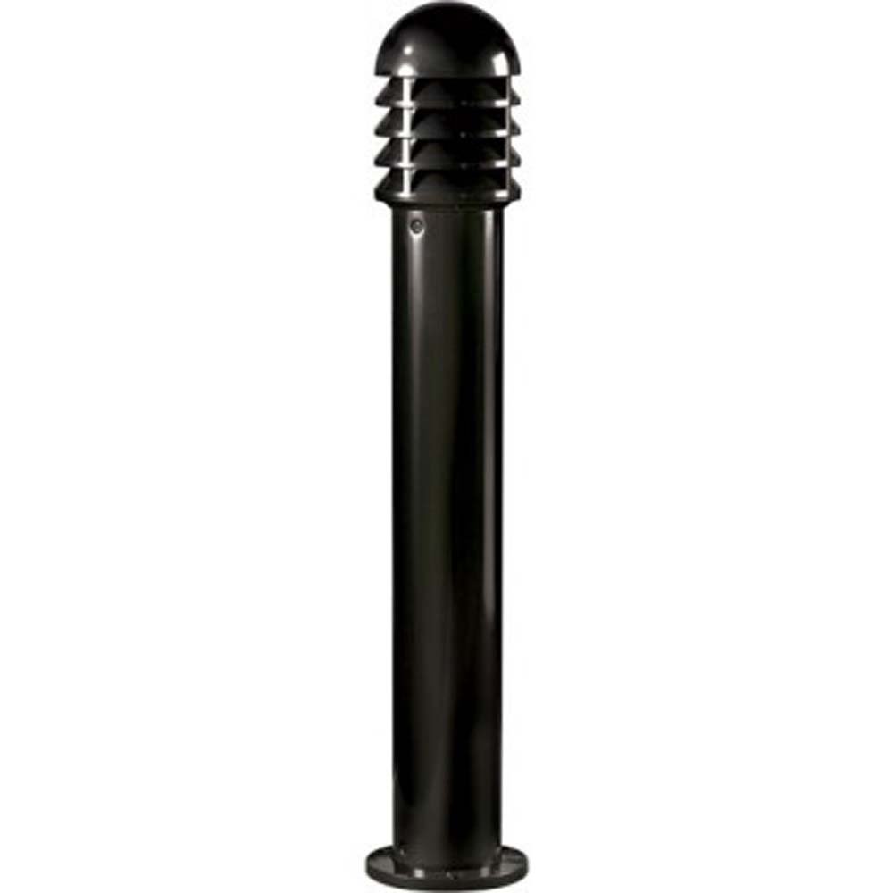D3450-B Heavy Duty Powder Coated Cast Aluminum Bollard - Outdoor Parking Lot Security Post, Driveway Barrier, and Commercial Property Protection