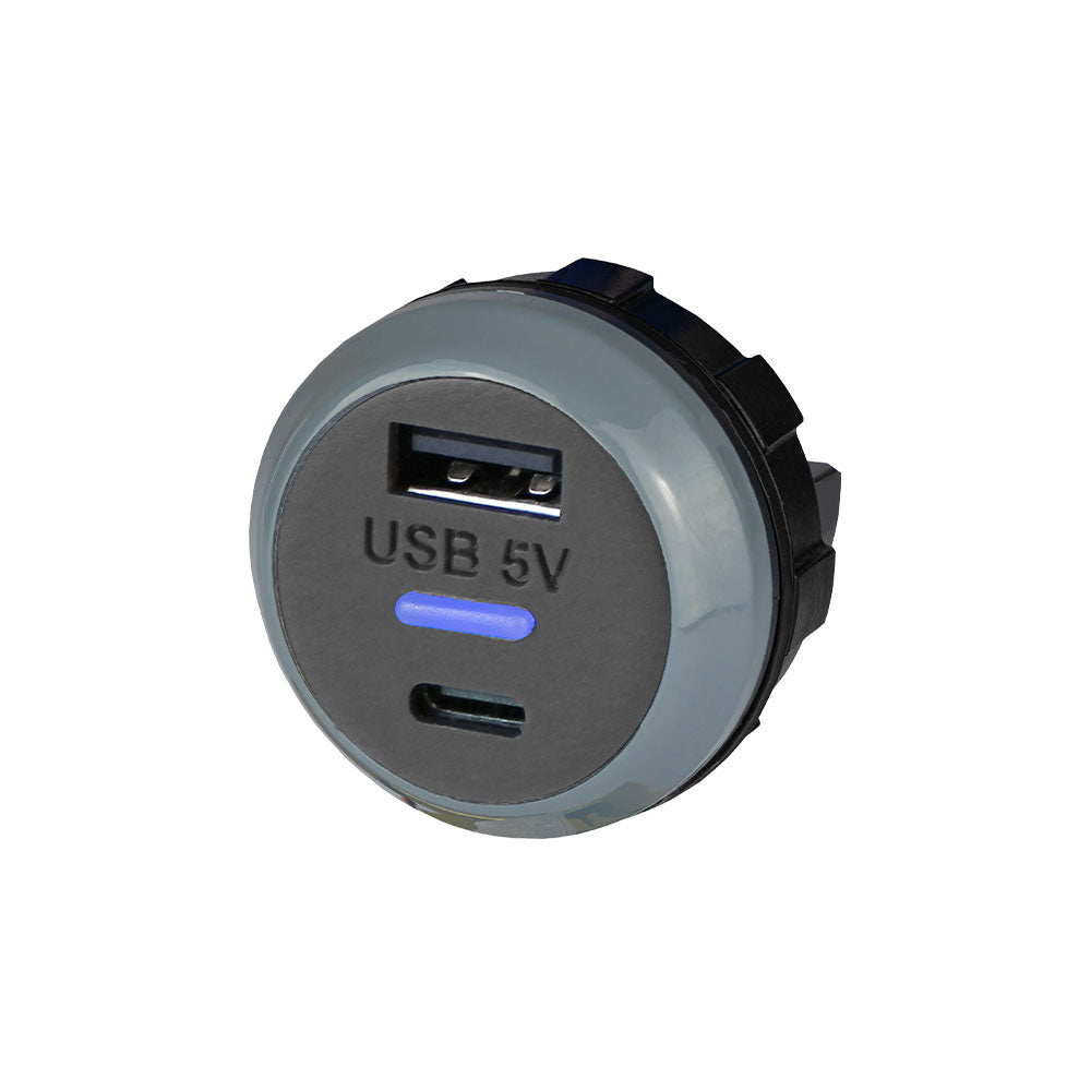 Alfatronix PVPro AC USB A & C Fast Charger - Dual Port Wall Charger for iPhone, Samsung & More - Perfect for Travel, Home & Office Use