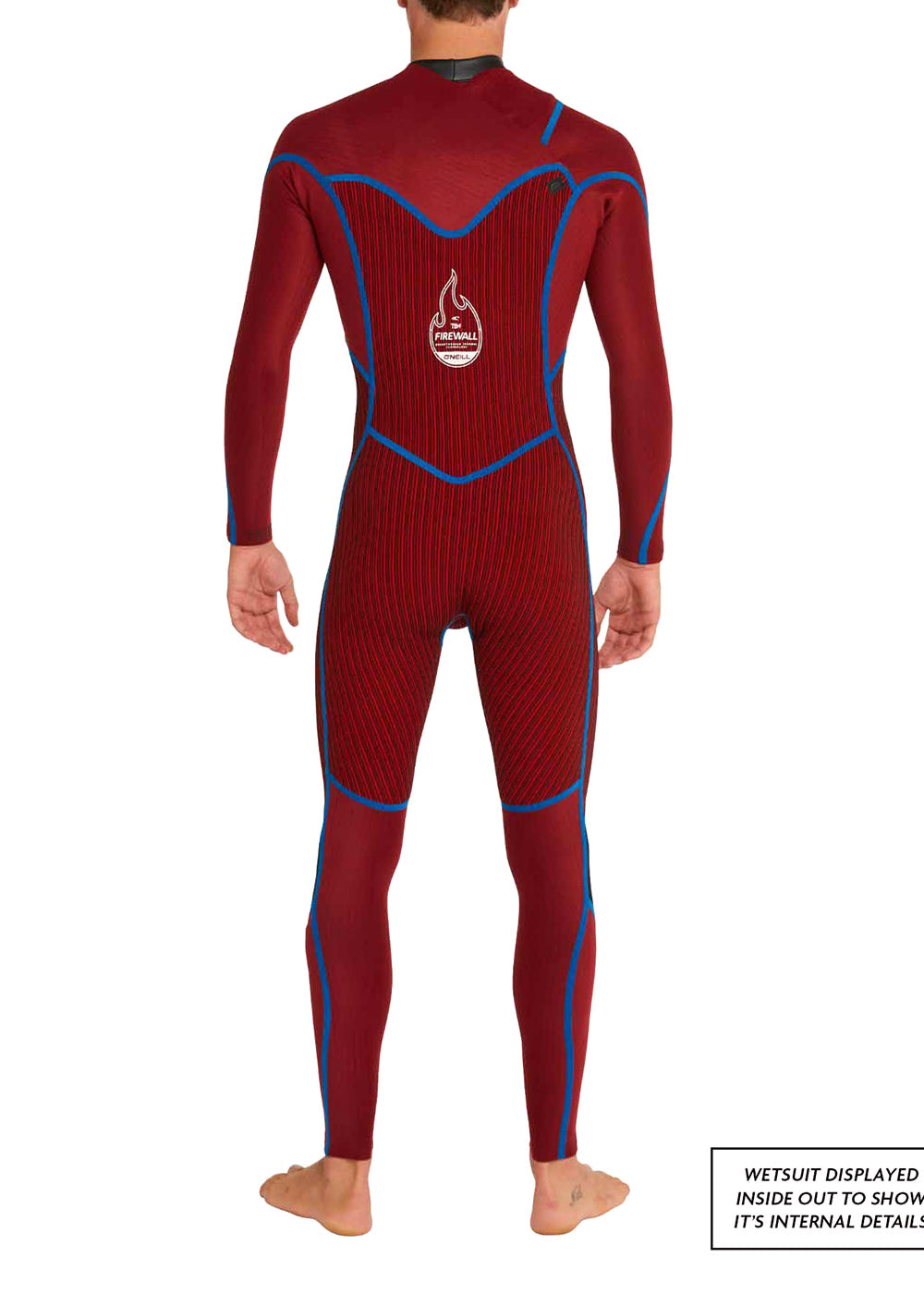 ONeill Men's Hyperfreak Fire 3/2mm Chest Zip Steamer Wetsuit for Surfing, Diving & Water Sports - Thermal Protection & Flexibility