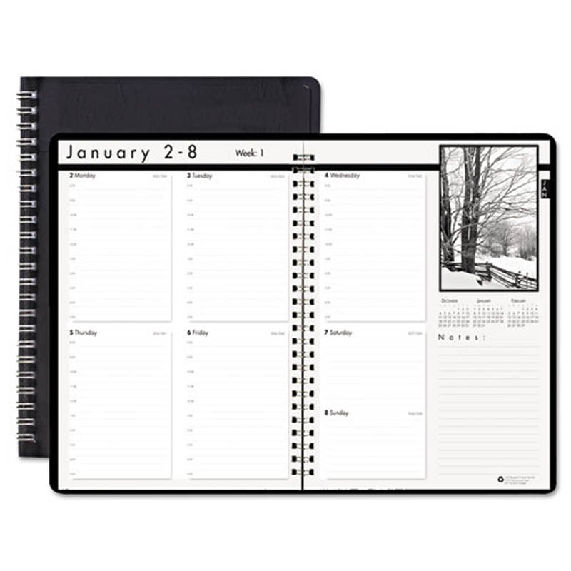 2026 Weekly Planner with Inspirational Black & White Photos - 8.5