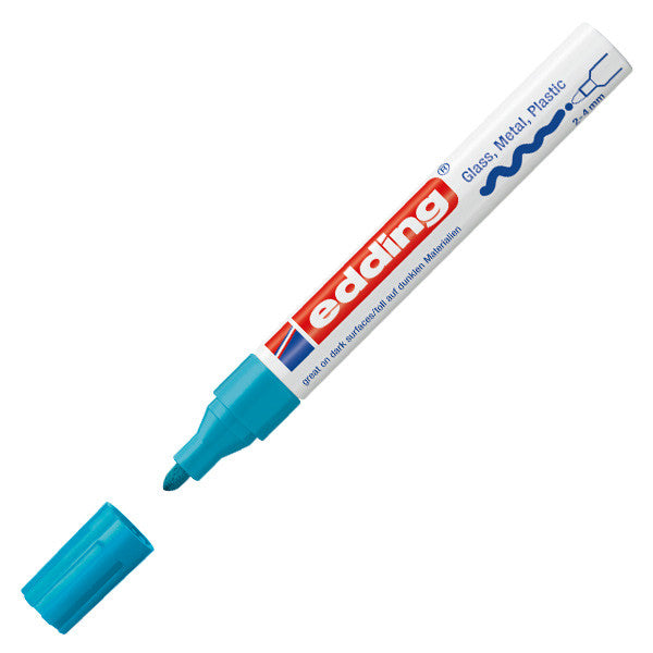 edding 750 Gloss Paint Marker Pen - Broad Tip (2.5mm) Permanent Markers for Metal, Glass, Plastic - Ideal for DIY Crafts, Labeling & Industrial Use