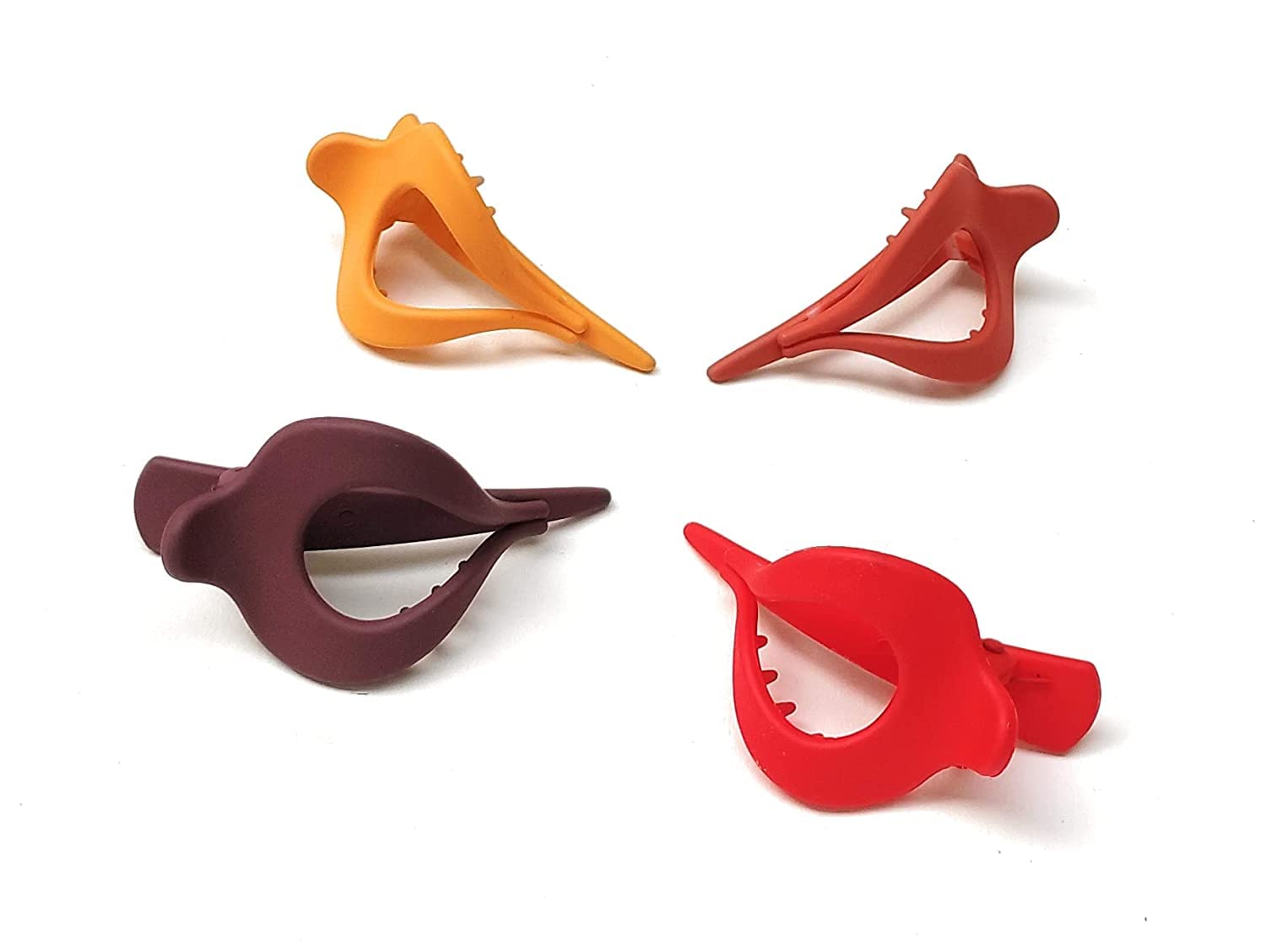 6PCS Mini Crocodile Duckbill Hair Clips - Acrylic Hair Beak Barrettes for Women & Girls (Random Colors) | Cute Hair Accessories for School, Parties & Daily Styling