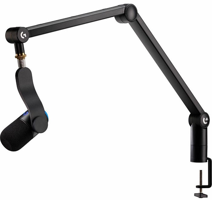Logitech Premium Broadcast Desktop Boom Arm - Adjustable Microphone Stand for Podcasting, Streaming & Gaming - Free Shipping & Fast Delivery - Perfect for Home Studios & Professional Setups