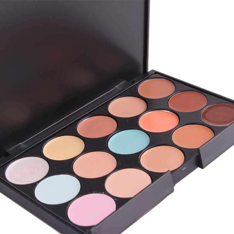 SHENY 15-Color Concealer Palette - Matte Finish, Long-Lasting, Full Coverage Concealer Kit for Dark Circles, Blemishes & Contouring | Perfect for Makeup Artists & Everyday Use