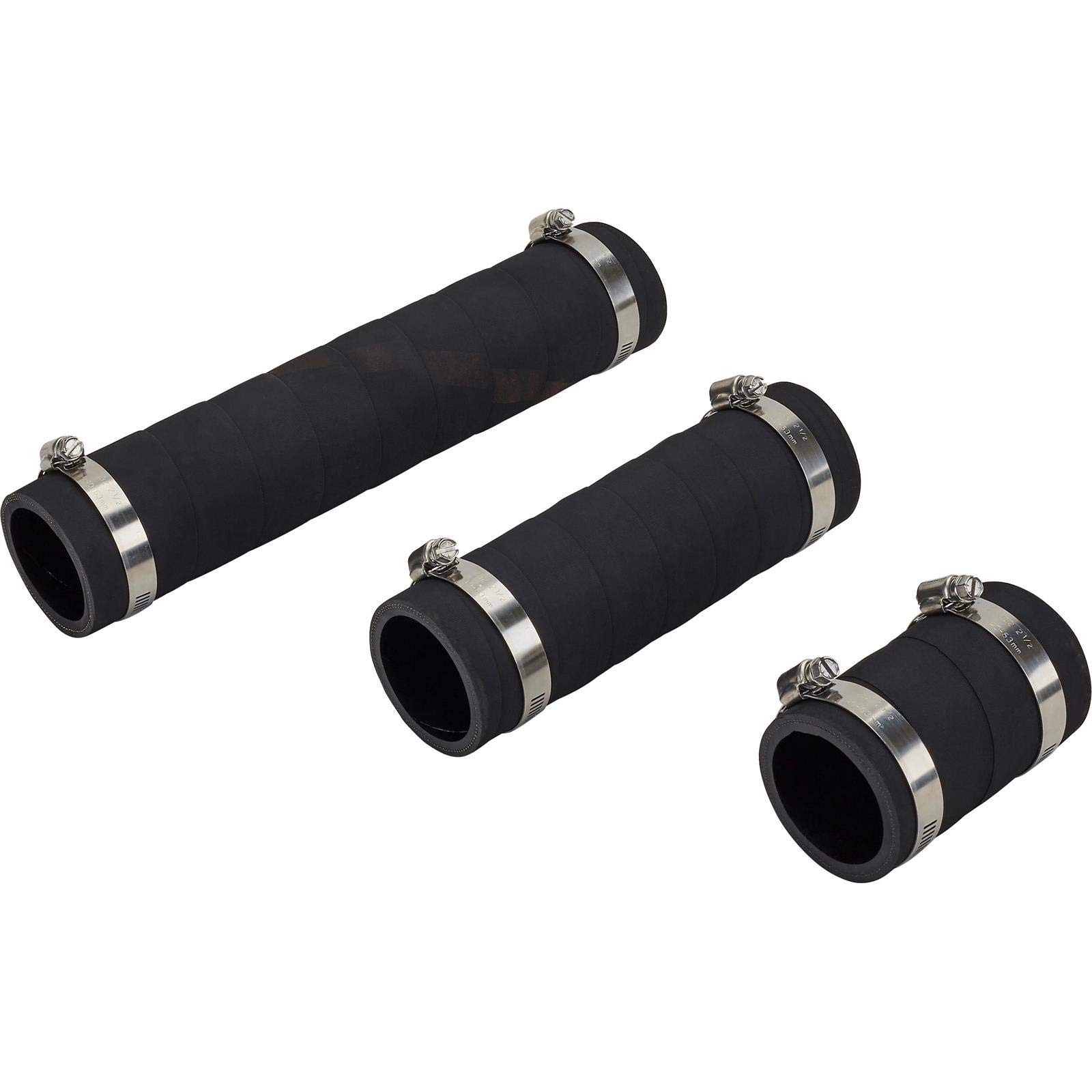 Speedway Motors 2 Inch ID Fuel Filler Hose Kit - 4 Inch Length with 2 Hose Clamps - Heavy Duty Replacement Hose for Gasoline & Diesel Vehicles - Perfect for Fuel Tank Assembly & Automotive Repair