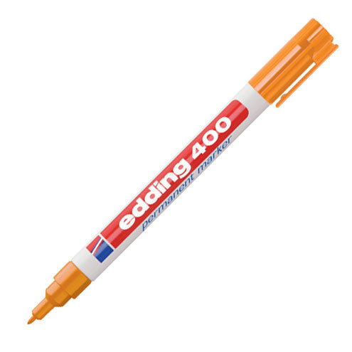 edding 400 Permanent Marker Pen Bullet Tip - Black Ink, Waterproof & Fade-Proof - Ideal for Labeling, Crafts, and Office Use