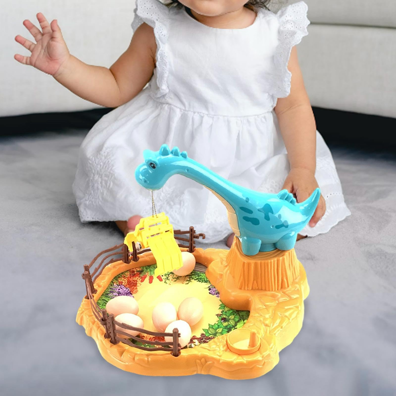 Kowaku Mini Dinosaur Claw Machine Toy - Fun Prize Dispenser & Mini Crane Game for Kids Ages 3-5 | Perfect for Birthday Gifts, Arcade-Themed Parties & Early Learning Activities