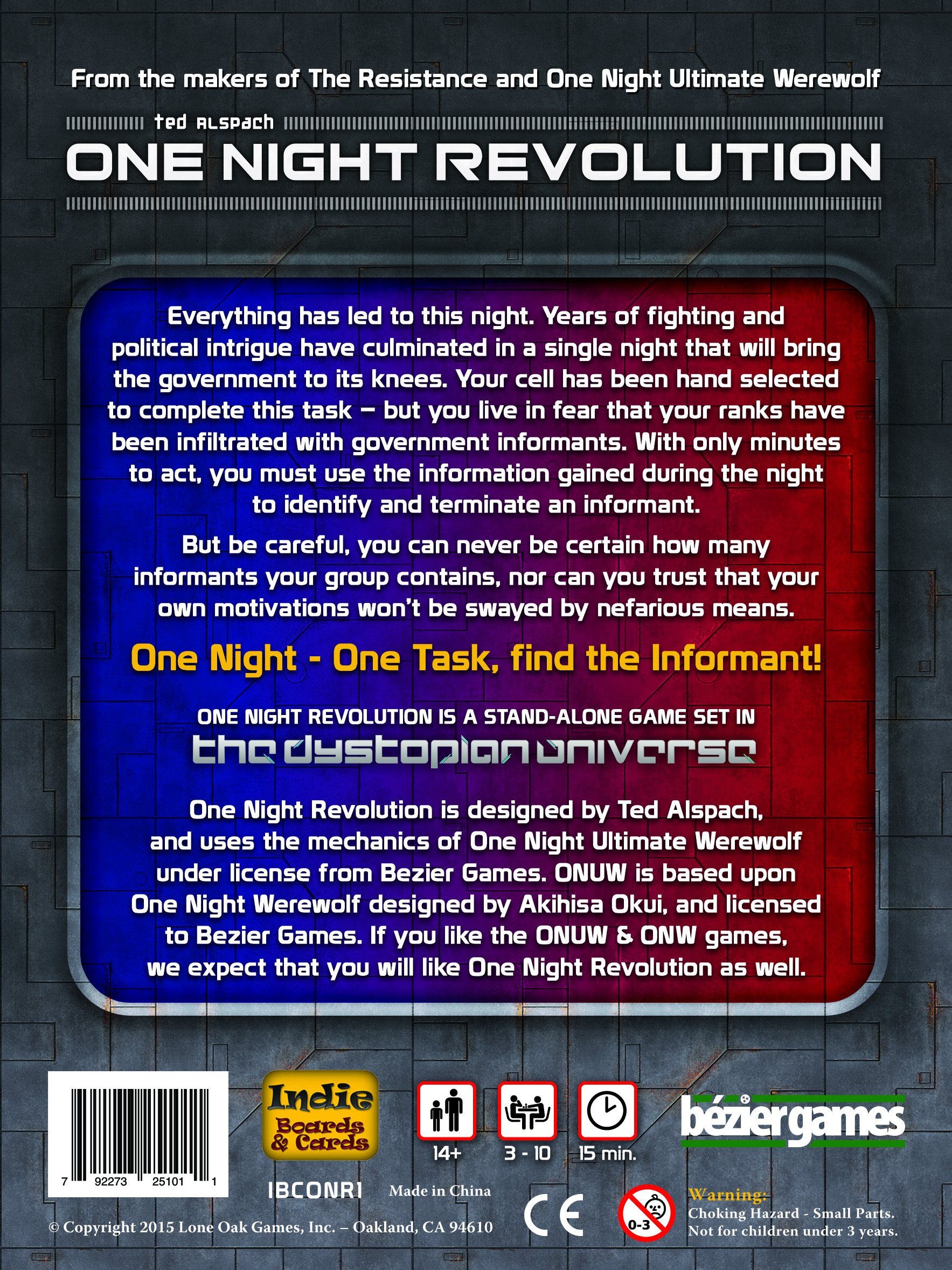 One Night Revolution Card Game - Fun Social Deduction Party Game for Adults & Teens - Perfect for Game Nights, Parties & Family Gatherings