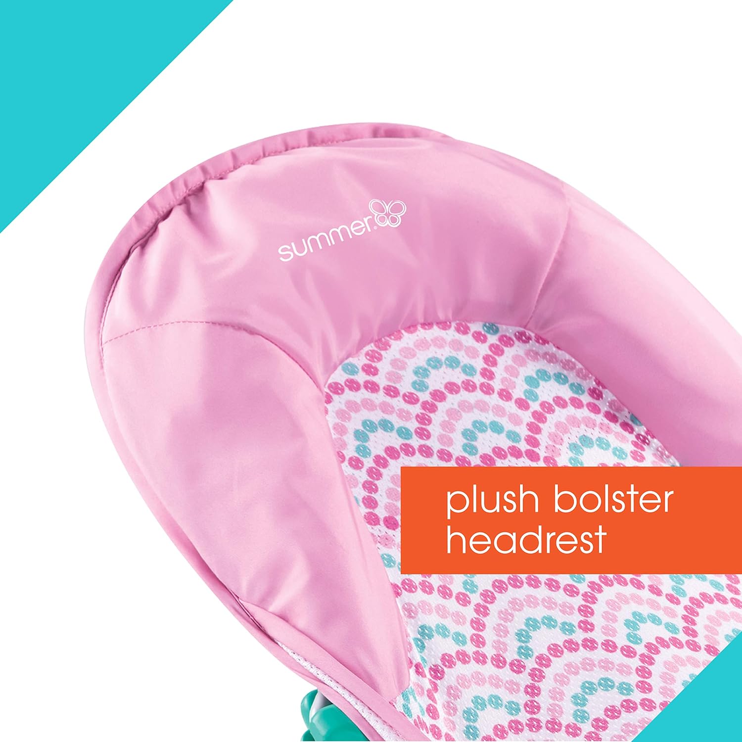 Summer Infant Deluxe Baby Bather - Premium Newborn Bath Tub with Safety Support & Drain Plug - Perfect for Bath Time, Spa Relaxation & Parent-Child Bonding