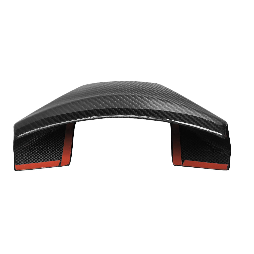 Premium Real Carbon Fiber Steering Wheel Trim Cover for 2024+ Tesla Model 3 Highland & 2025+ Model Y Juniper - 1x1 Plain Weave & 2x2 Twill Weave Options - Upgrade Your Tesla Interior with Luxury Carbon Fiber Accessories for Enhanced Driving Experience