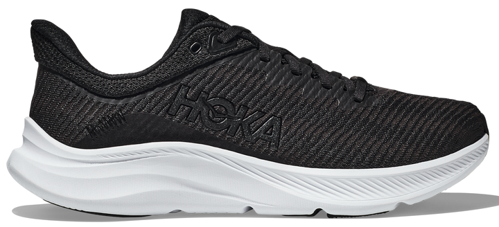 Hoka Solimar Men's Running Shoes - Black/White - Size 12.5 D Medium - Lightweight Cushioned Road Running & Walking Shoes for Men - Perfect for Jogging, Gym Workouts and Daily Wear