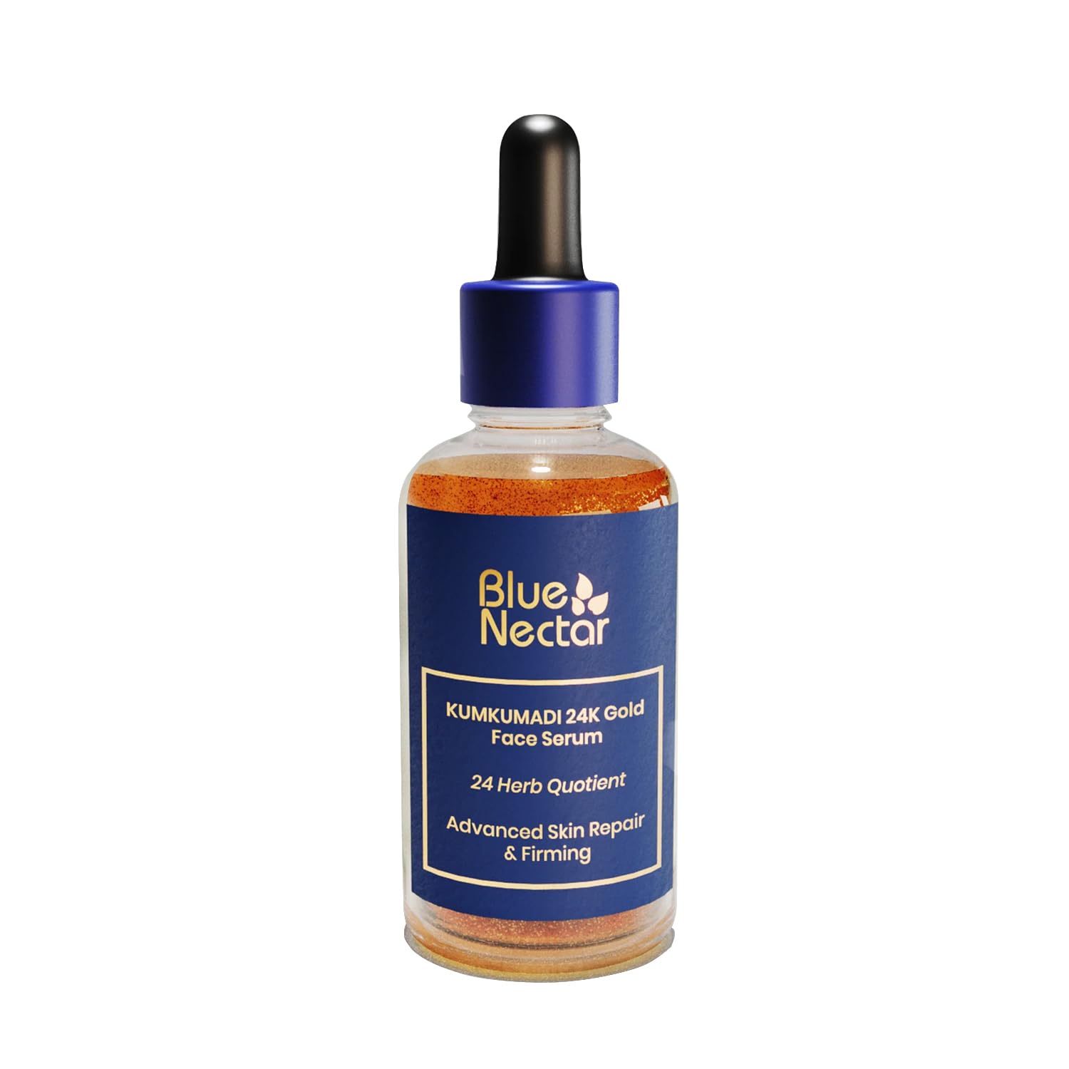 24K Gold Kumkumadi Face Serum for Glowing Skin - Ayurvedic Skin Brightening & Firming Treatment with 24 Herbs | Natural Facial Oil Infused with Pure Gold | Perfect for Night Routine & Anti-Aging Care (30ml)