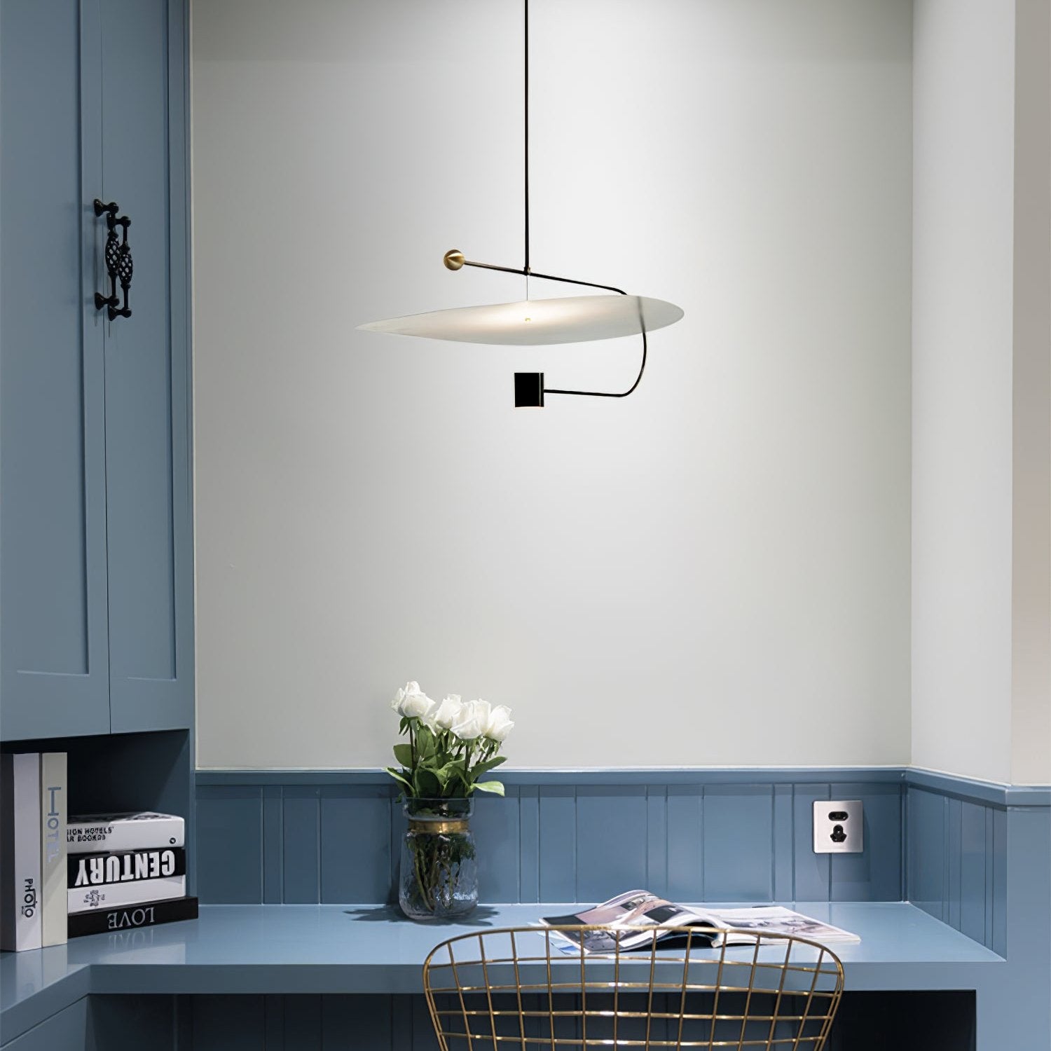 Mira Balance Pendant Lamp - Modern Scandinavian Hanging Light Fixture for Dining Room, Kitchen Island, or Living Room Decor