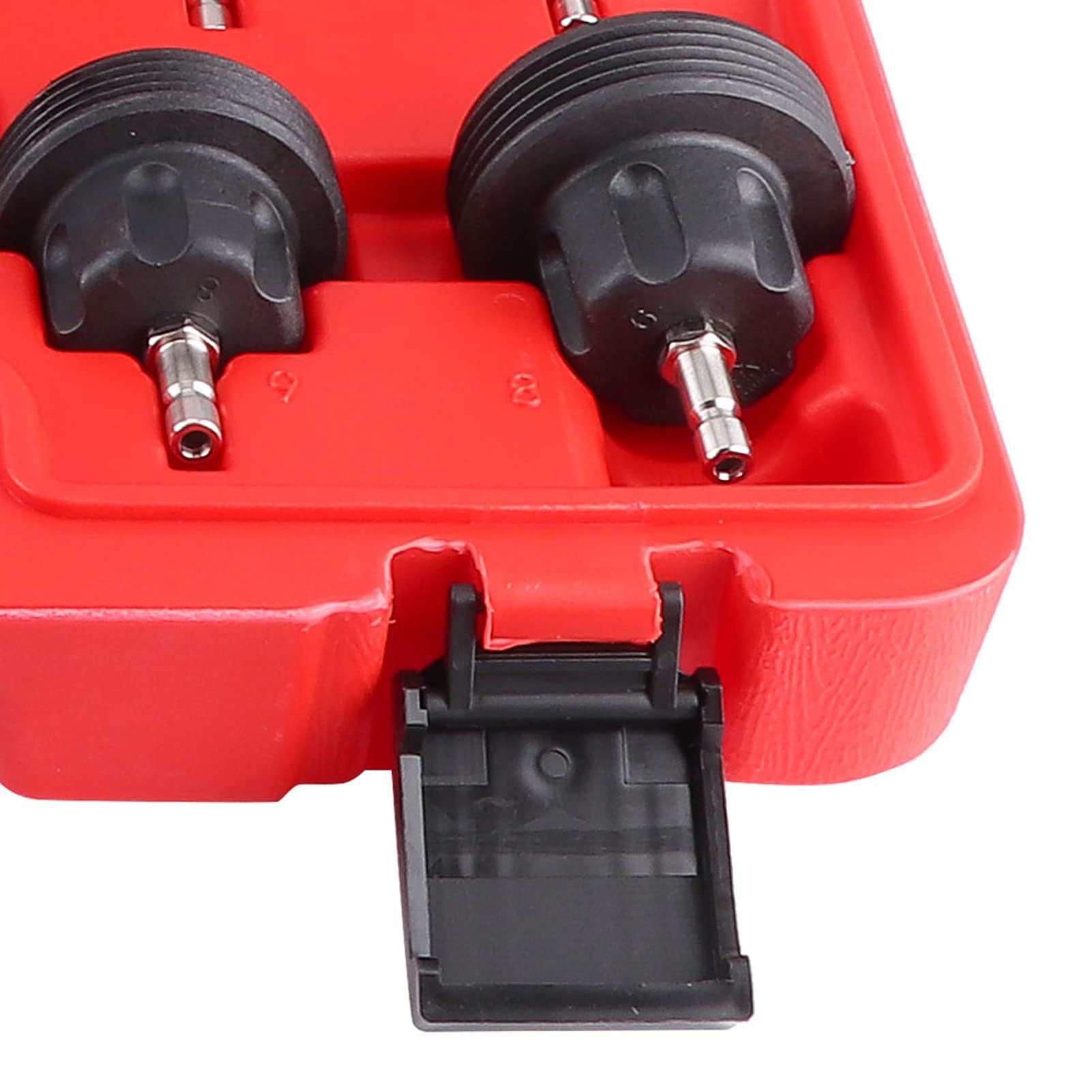 Qiilu 18-Piece Universal Radiator Pressure Tester Kit - Auto Cooling System Vacuum Tool for Car AC Repair & Maintenance | Perfect for Mechanics & DIY Enthusiasts